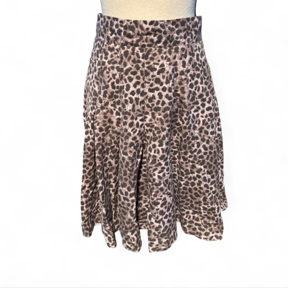 Torrid Brown Leopard A-Line Skirt